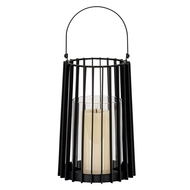 Lynk Medium Lantern With Handle And Glass Candle Holder - Thumb 2