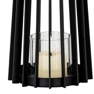 Lynk Small Lantern With Handle And Glass Candle Holder - Thumb 5