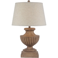 Marbelle Table Lamp With Edged Linen Shade - Thumb 1