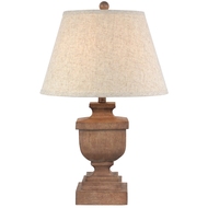 Ravelle Table Lamp With Edged Linen Shade - Thumb 1