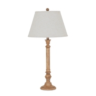 Solenne Table Lamp With Edged Linen Shade - Thumb 2