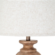 Clarion Table Lamp With Edged Linen Shade - Thumb 4