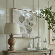 Clarion Table Lamp With Edged Linen Shade - Thumb 6