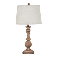 Seraphia Table Lamp With Edged Linen Shade - Thumb 2