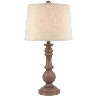 Seraphia Table Lamp With Edged Linen Shade - Thumb 1
