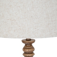 Seraphia Floor Lamp With Edged Linen Shade - Thumb 4