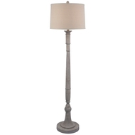 Stella Floor Lamp With Linen Shade - Thumb 1