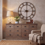 Lunel Glass Orb Table Lamp With Edged Linen Shade - Thumb 6