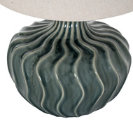 Veyla Ceramic Table Lamp With Linen Shade - Thumb 4