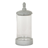 Sona Large Hurricane Lantern With Lid - Thumb 1