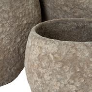 Umber Pot Belly Set Of 3 Planters - Thumb 3