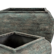 Verdan Square Drum Set Of 2 Planters - Thumb 2