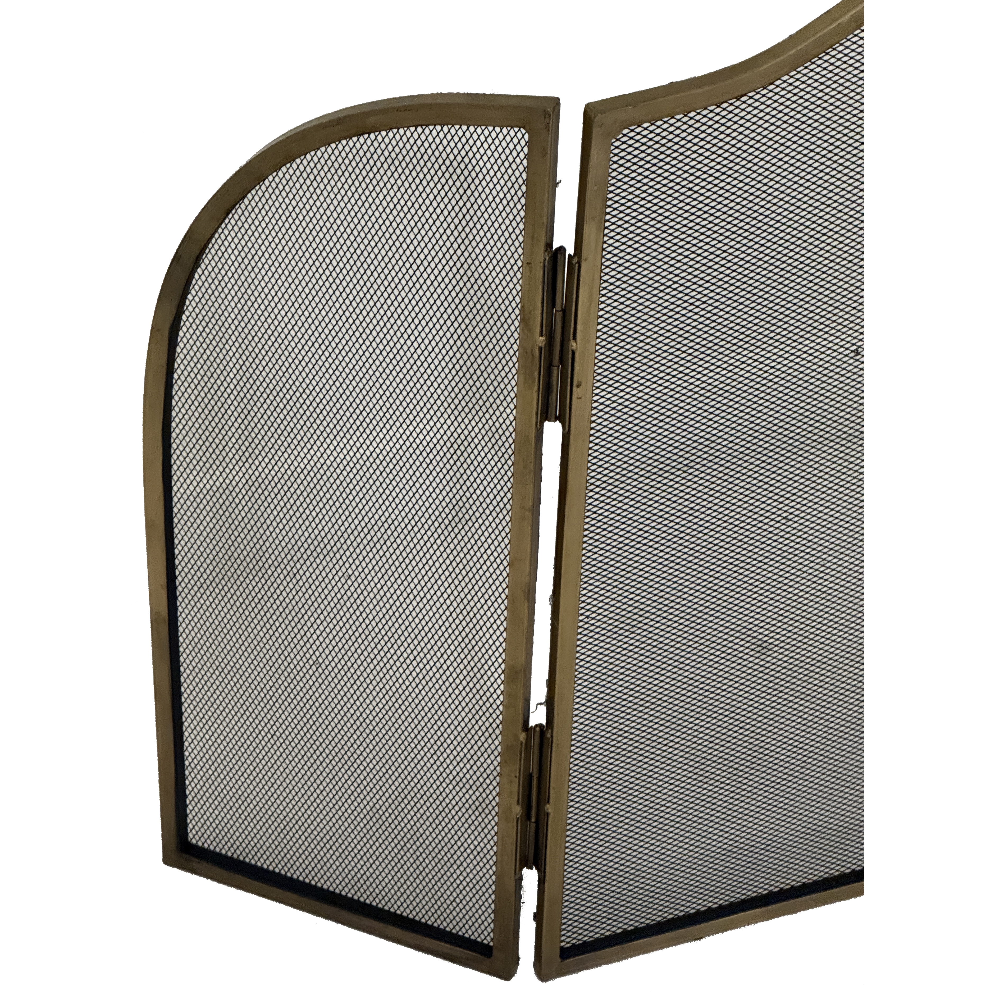 Antiqued Brass Large  Fire Screen - Thumb 2