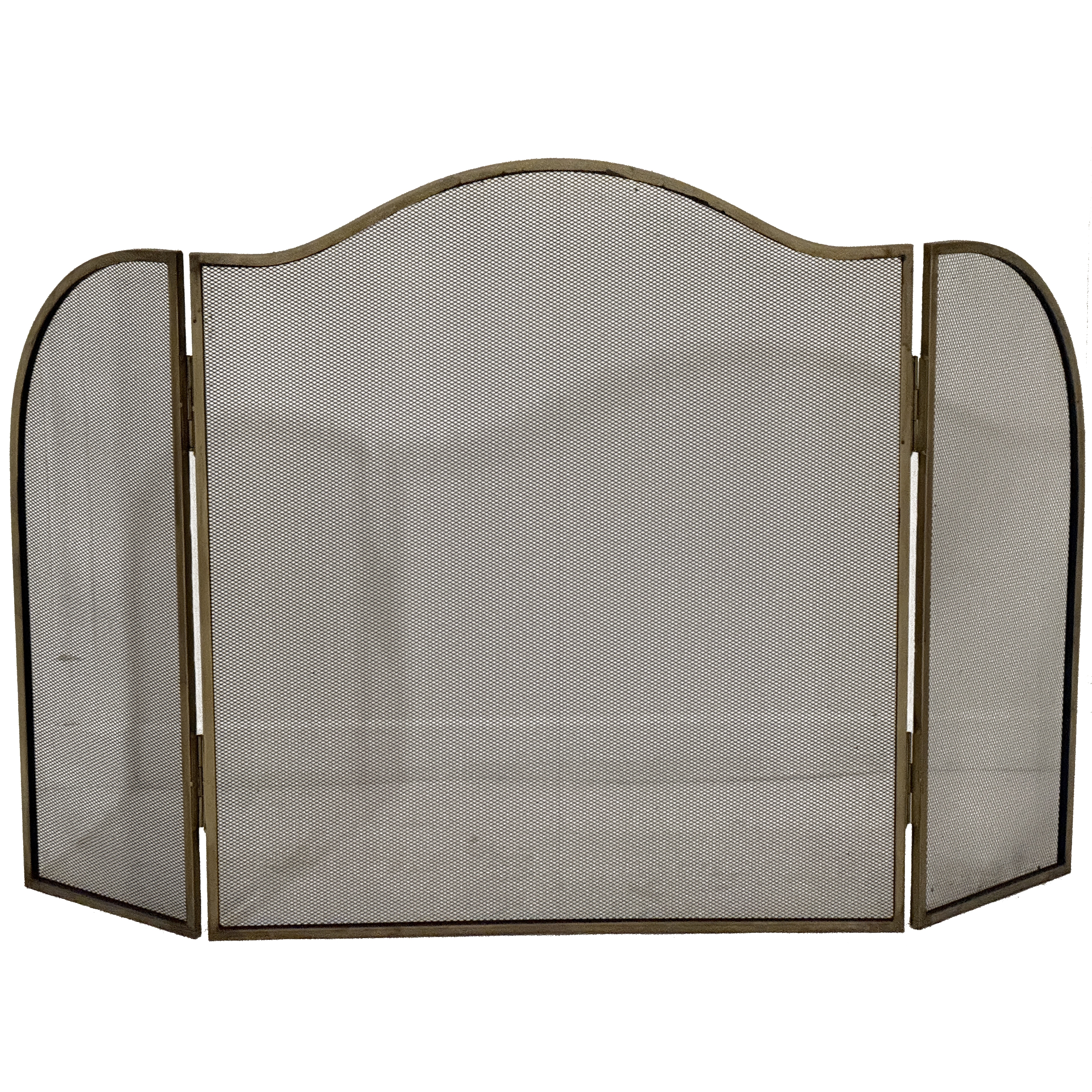 Antiqued Brass Large  Fire Screen - Thumb 1