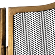 Antiqued Brass Fire Screen - Thumb 3