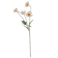 Cream Papaver Poppy Spray - Thumb 2