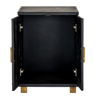 Lennox Black 2 Door Small Sideboard - Thumb 2