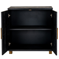 Lennox Black 2 Door Side Cupboard - Thumb 4