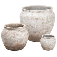 Veld Rustic Wash Set Of 3 Belly Pots - Thumb 1