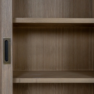 Delphine Collection Sliding Glass Dresser Top - Thumb 5