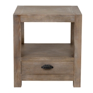 Haldon Collection 1 Drawer Side Table With Shelf - Thumb 2