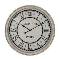 Hotel Paris Large Grey Clock With Glass - Thumb 1