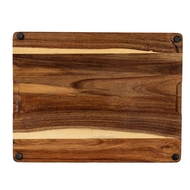 Acacia Cheese Board Set With Grey Ceramic Bowls and Cutlery - Thumb 4