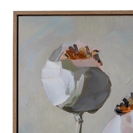 Poppy Heads Hand Painted Canvas in Frame - Thumb 2