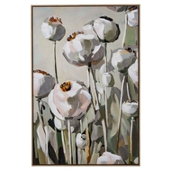 Poppy Heads Hand Painted Canvas in Frame - Thumb 1