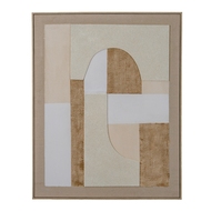 Portina Linen Textured Canvas in Frame - Thumb 1