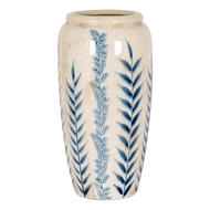 Large Blue Flora Tall Olpe Vase - Thumb 1