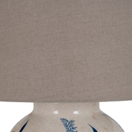 Blue Flora Ceramic Pot Lamp - Thumb 3