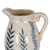 Large Blue Flora Olpe Jug Vase - Thumb 2
