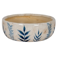 Small Blue Flora Bowl Pot - Thumb 1