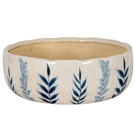 Large Blue Flora Bowl Pot - Thumb 1