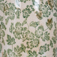 Large Green Clover Tall Olpe Vase - Thumb 3