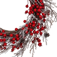 Winter Wreath With Red Berries - Thumb 2