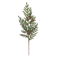 Frosted Pine Branch Spray With Winter Berries - Thumb 1