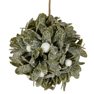 Frosted Mistletoe Ball Decoration - Thumb 2