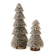 Medium Tiered Snowy Brush Tree - Thumb 3
