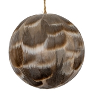 Medium Fawn Feathered Bauble - Thumb 2