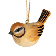 Wooden Tawny Bird Decoration - Thumb 2
