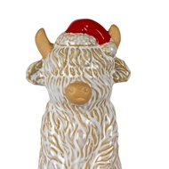 Merry Moo Ceramic Cow Ornament - Thumb 2
