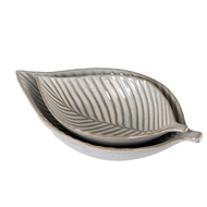 Alora Ceramic Elm Leaf Large Dish - Thumb 3