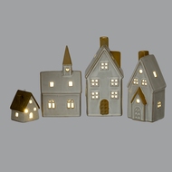 Alora Ceramic Church With LED Light - Thumb 7