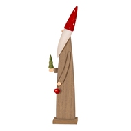 Wooden Festive Elf with Tree and Bell - Thumb 3