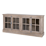 Haldon Collection 4 Door Glazed Sideboard - Thumb 1