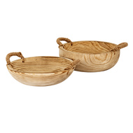 Artisan Deep Bowl With Rope Handles - Thumb 4