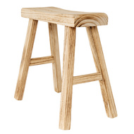 Large Wooden Artisan Stool - Thumb 2