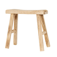 Large Wooden Artisan Stool - Thumb 1
